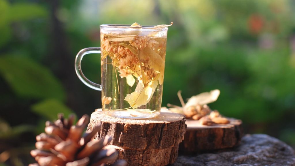 A soothing herbal tea